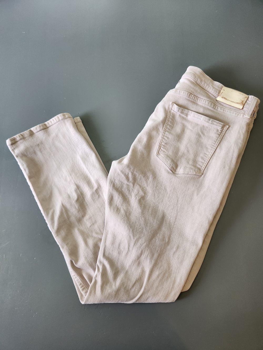 Citizens of Humanity Mens The Gage Slim Straight Soft Wheft Pale Grey 35x32 Flaw